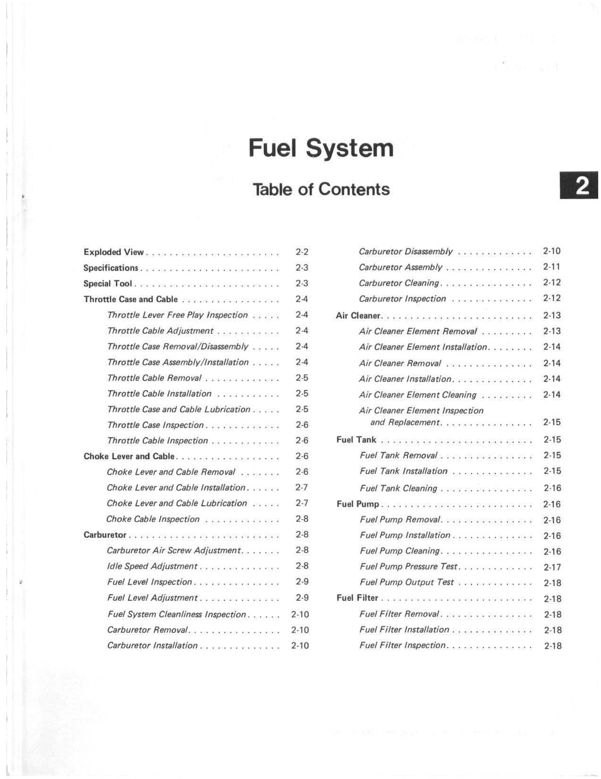 KAWASAKI Bayou 185 KLF185 ATV Service Manual - STEEL WIRE BOUND - TOUGH COVERS