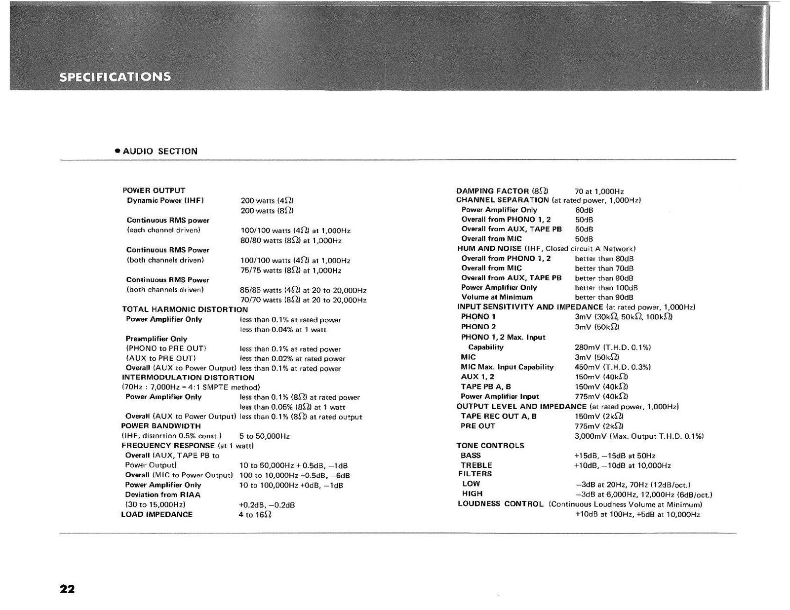 YAMAHA CR-1000 FM Stereo Receiver Owners Manual - WIRE BOUND - TOUGH COVERS