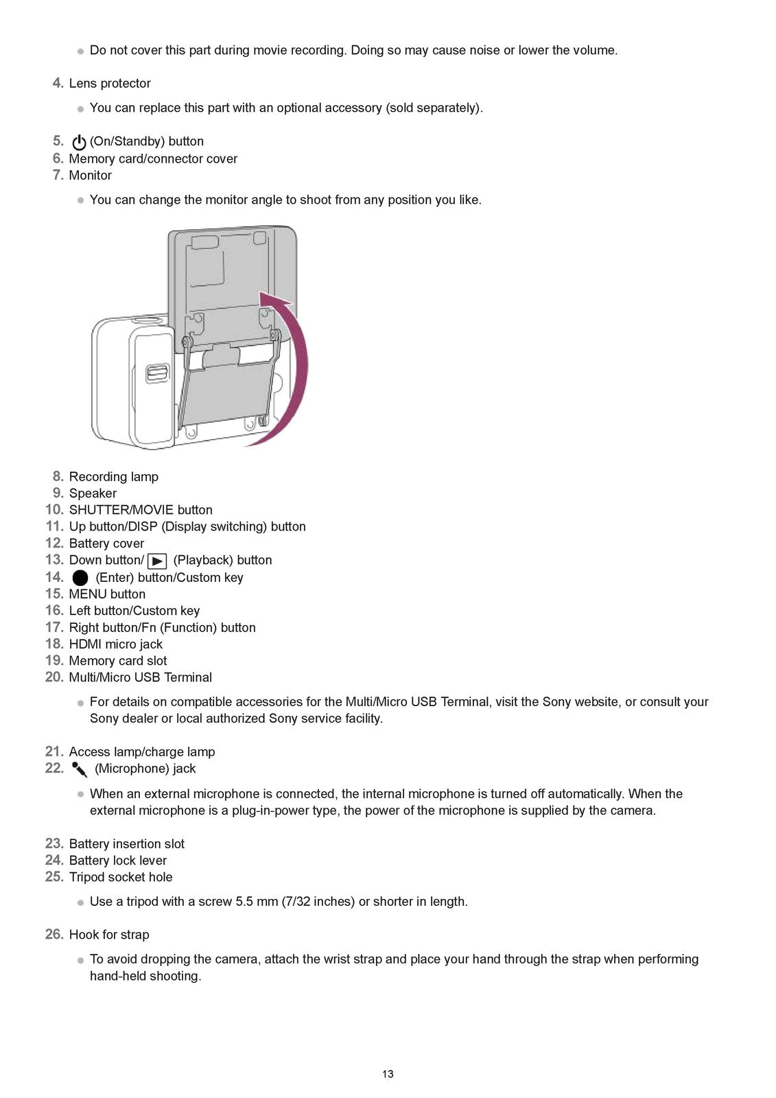 SONY DSC-RX0M2 Digital Still Camera Help Guide Manual 2019 - WIRE BOUND - COVERS