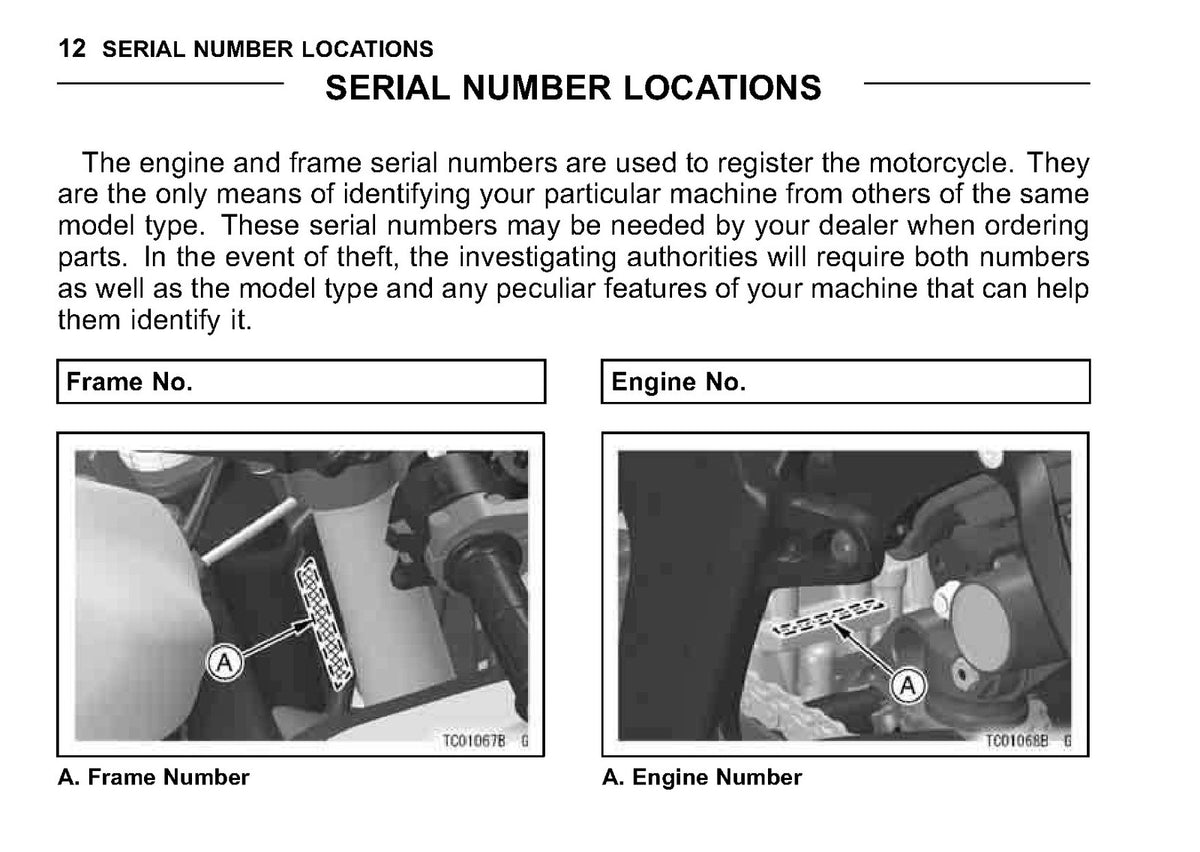 KAWASAKI Ninja ZX-6R Owners Manual 2012 - STEEL WIRE BOUND - PROTECTIVE COVERS