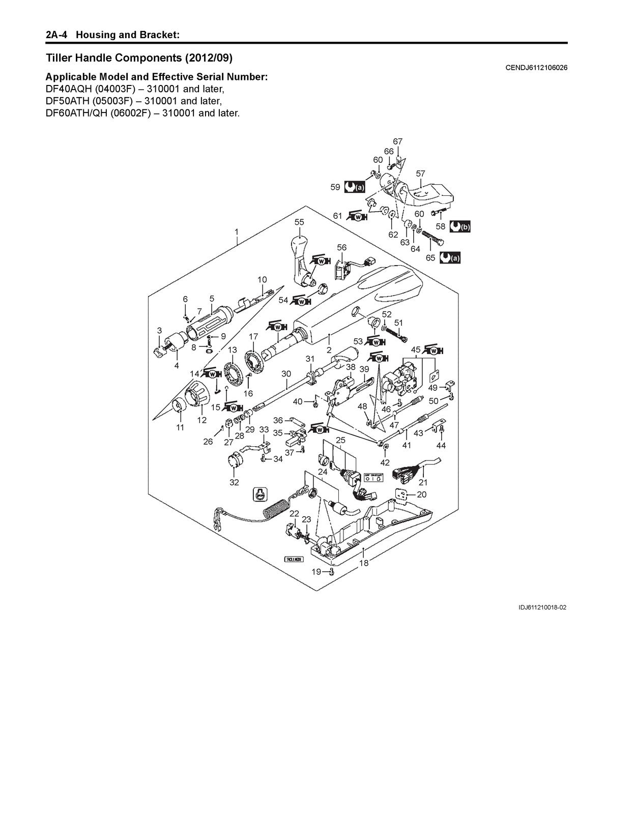 SUZUKI DF40A 50A 60A Outboard Motor Service Manual SN 310001 Up 2013 - BOUND