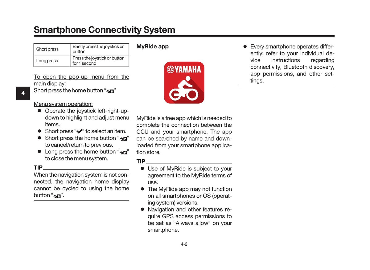 YAMAHA Tracer 7 GT Motorcycle Owners Manual 2025 - WIRE BOUND - TOUGH COVERS