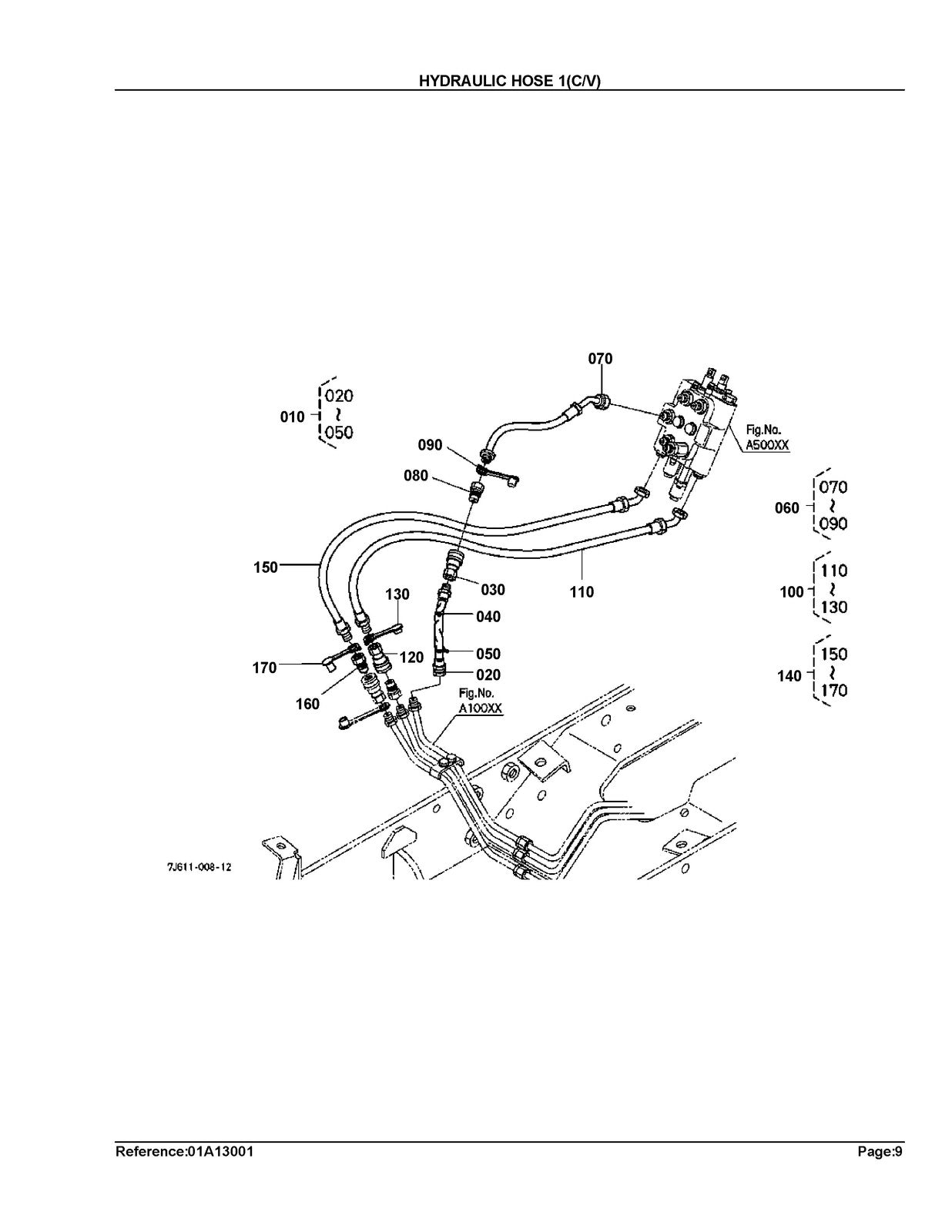 KUBOTA LA210 Front Loader Illustrated Parts List Manual - WIRE BOUND - COVERS