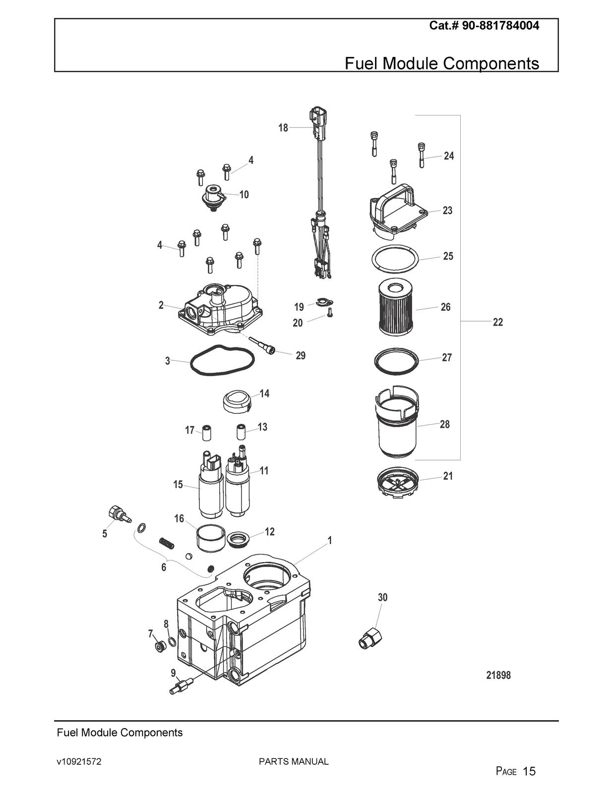 MERCURY MERCRUISER 496 MAG Sterndrive Parts Manual - WIRE BOUND - TOUGH COVERS
