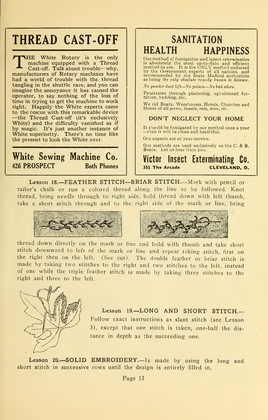COATES Sewing And Dress Making Manual - STEEL WIRE BOUND - PROTECTIVE COVERS