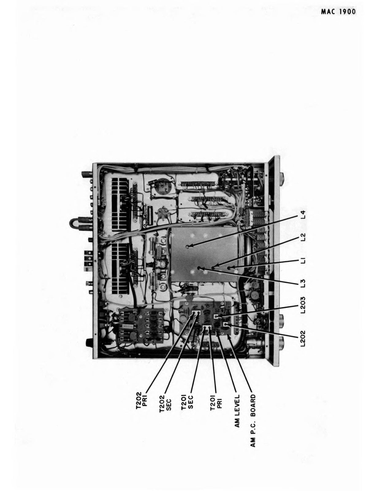 MCINTOSH MAC 1900 AM FM Stereo Receiver Service Information Manual - WIRE BOUND