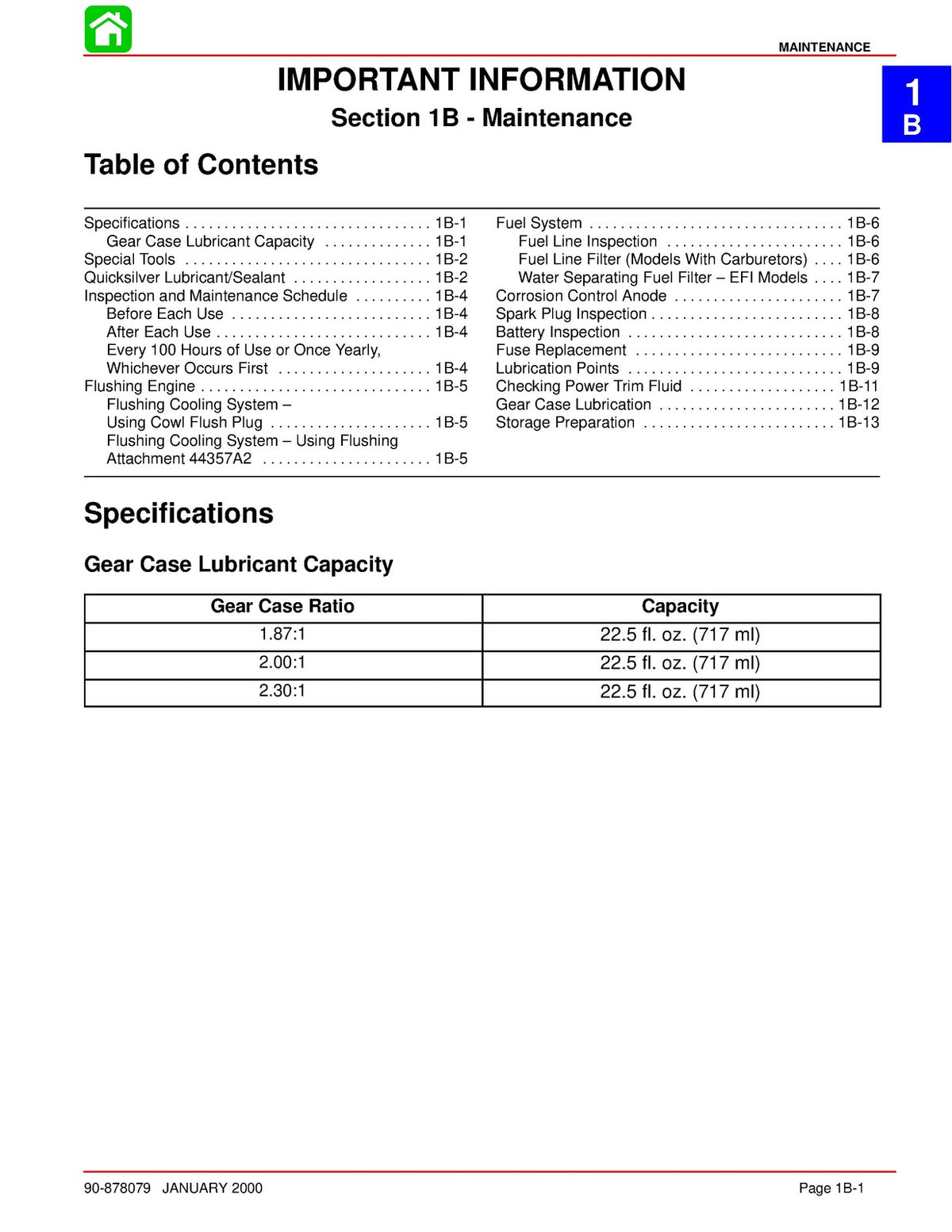 MERCURY MARINER 135 150 175 200 Service Manual SN 0G960500 Up 2000, FOLDOUTS