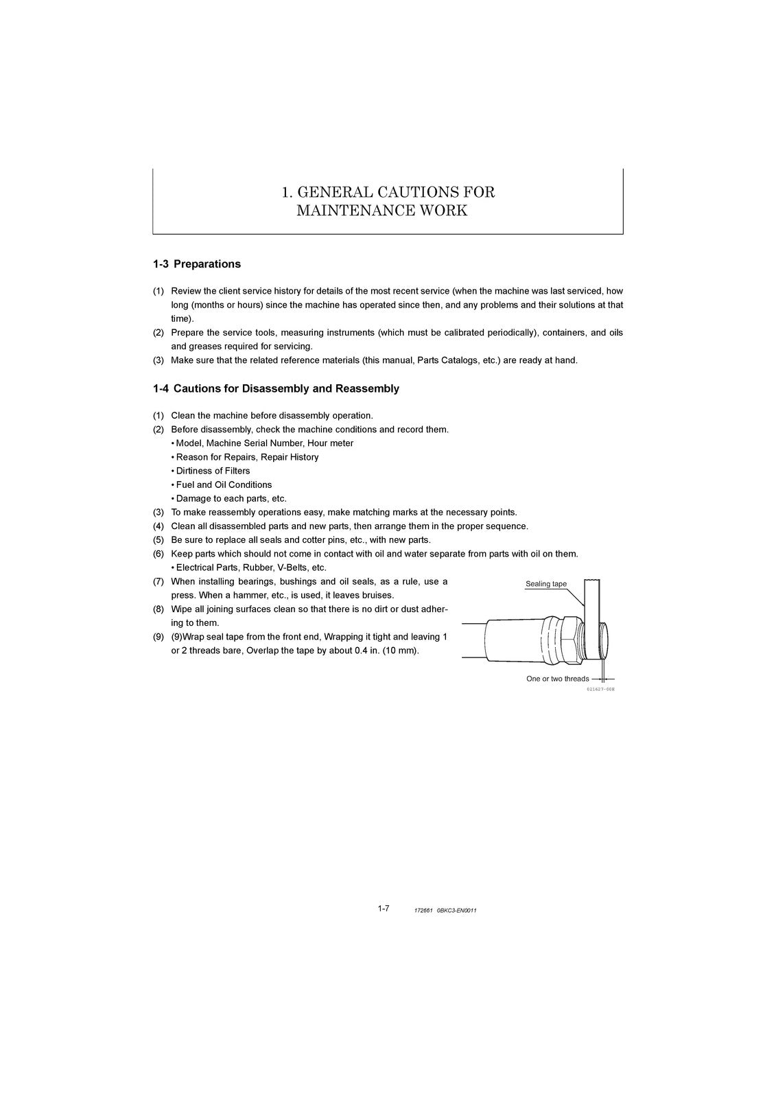 YANMAR C50R-5 Crawler Carrier Service Manual - BOUND - COVERS - XL FOLDOUT PAGES