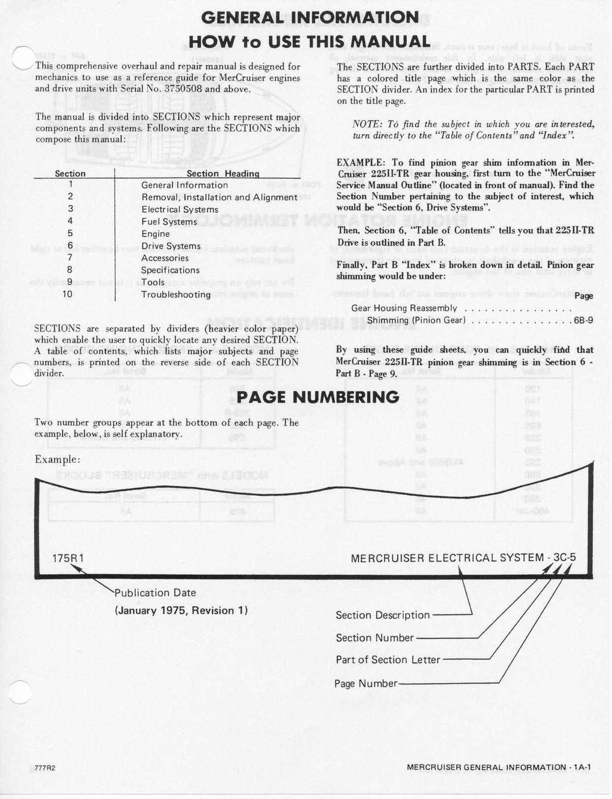 MERCURY MERCRUISER Stern Drive Units And Service Manual Number 2 1986 - BOUND
