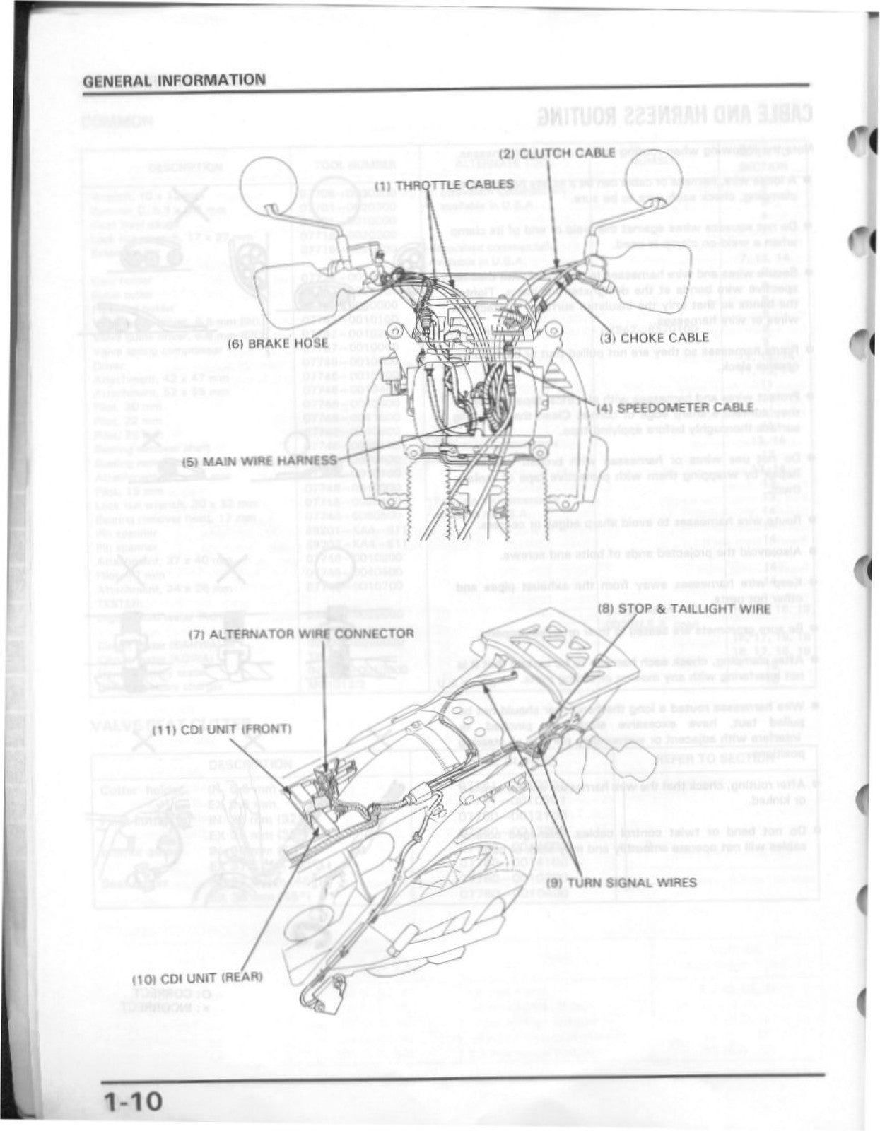 HONDA XL600V Transalp Motorcycle Service Manual - BOUND - COVERS - XL FOLDOUTS