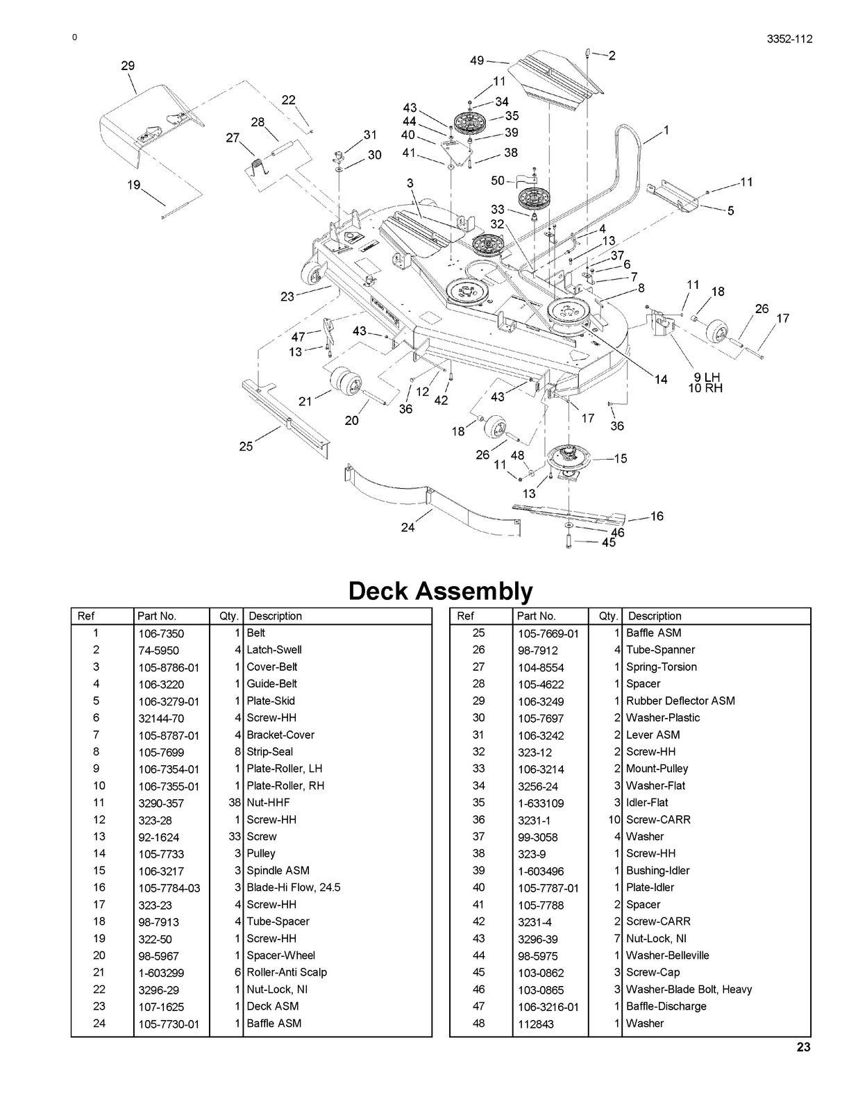 TORO Z588E Z Master 72in Mower Parts Catalog 2004 - WIRE BOUND - TOUGH COVERS