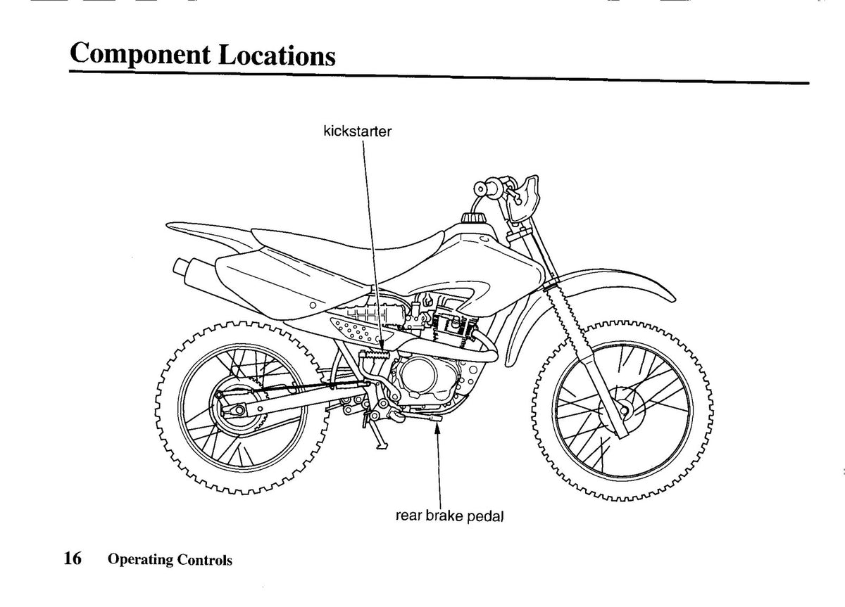 HONDA XR80R Owners Manual 2003 - STEEL WIRE BOUND - PROTECTIVE COVERS