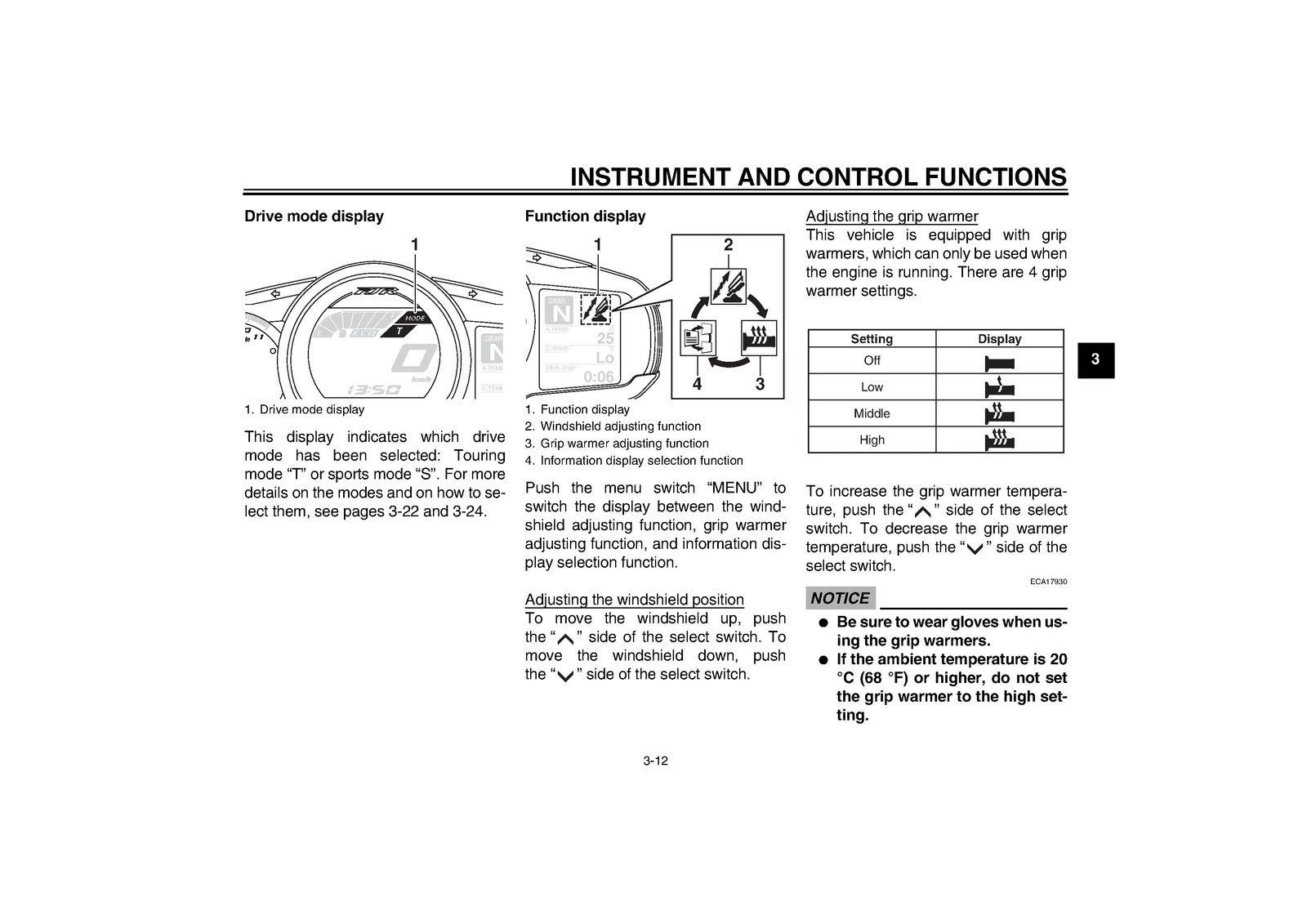 YAMAHA FJR1300A Owners Manual 2012 - STEEL WIRE BOUND - PROTECTIVE COVERS