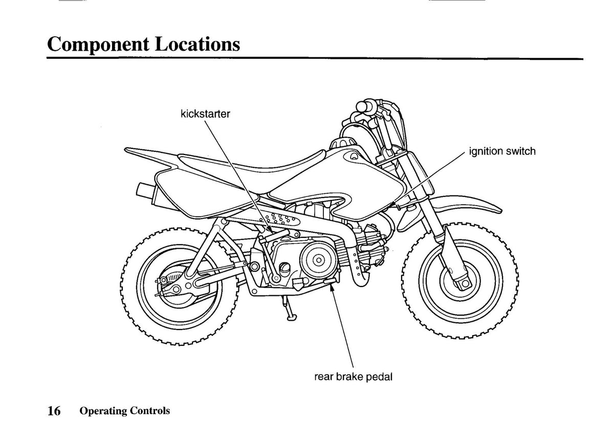 HONDA XR50R Owners Manual 2003 - STEEL WIRE BOUND - PROTECTIVE COVERS