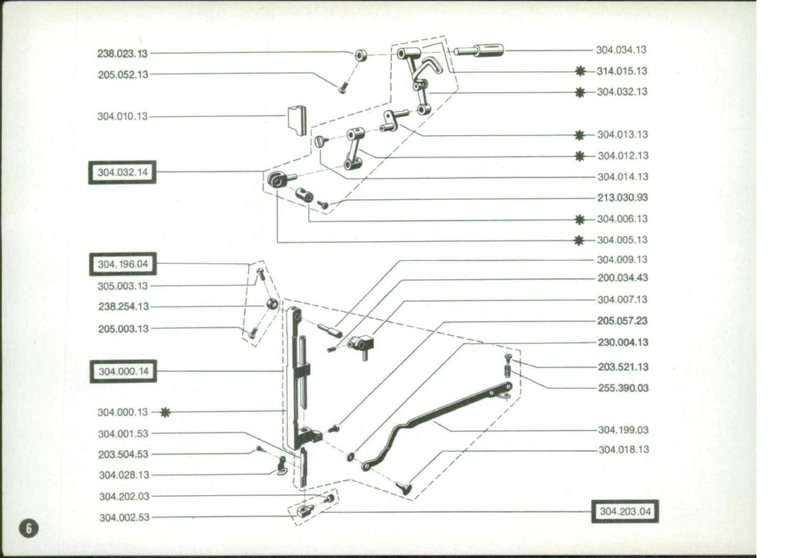 BERNINA 840 841 842 850 Sewing Machine Exploded Parts Manual - WIRE BOUND