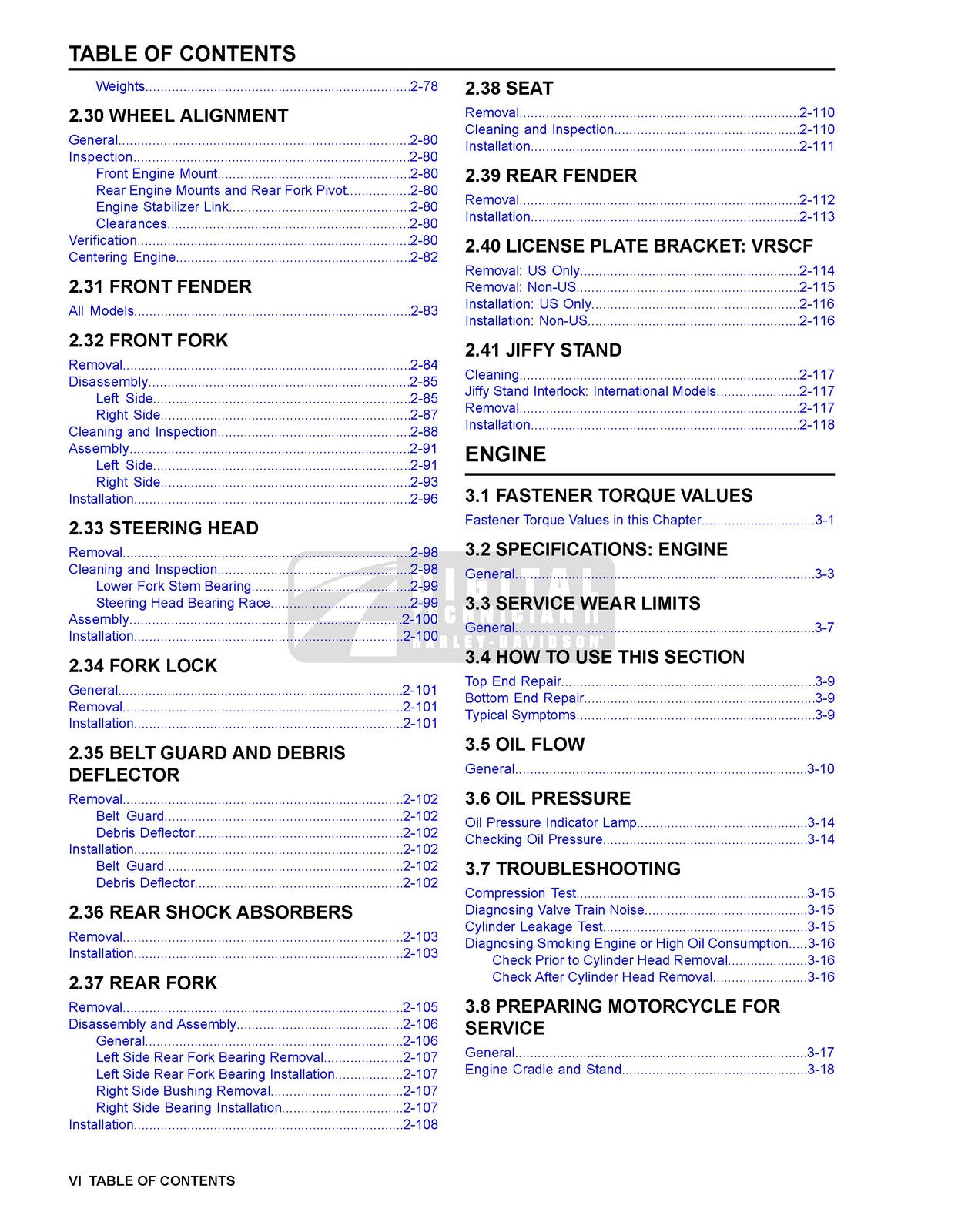 HARLEY-DAVIDSON VRSC V-Rod Models Service Manual 2013 - WIRE BOUND - COVERS
