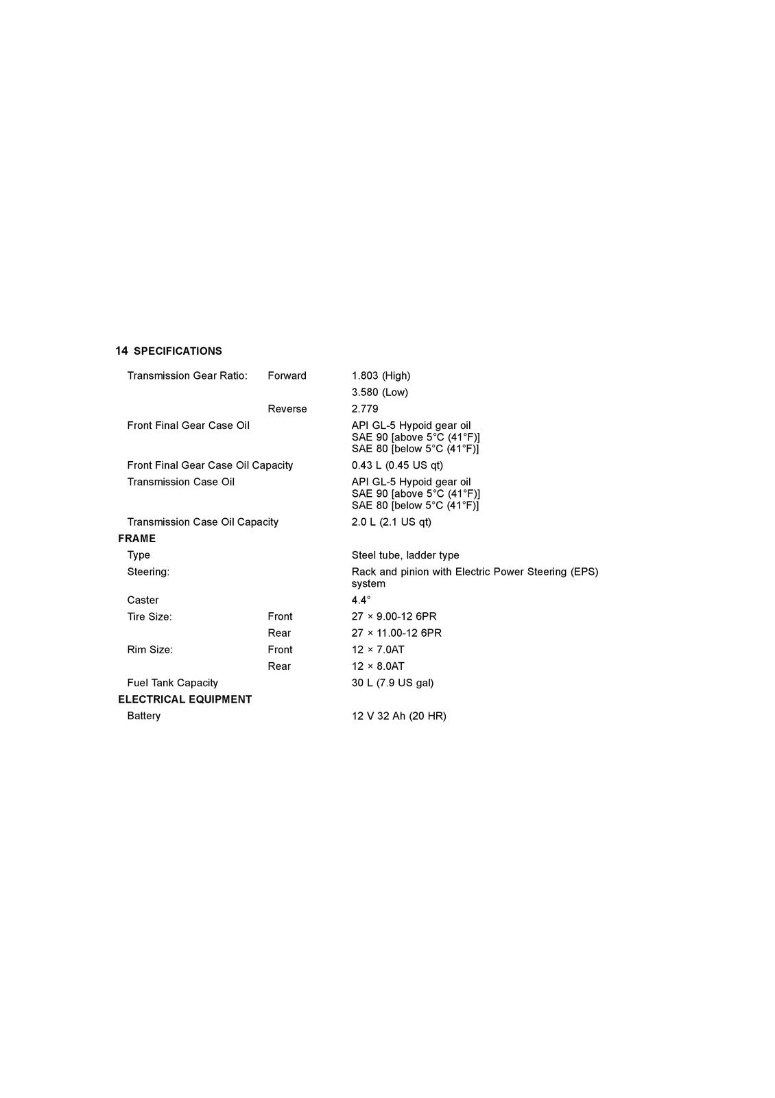 KAWASAKI Mule Pro-FXR Utility Vehicle Owners Manual 2019 - WIRE BOUND - COVERS