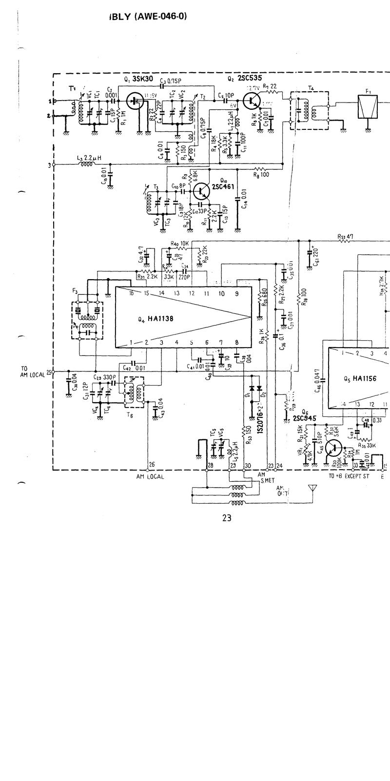PIONEER SX-535 AM FM Stereo Receiver Service Manual - WIRE BOUND - TOUGH COVERS