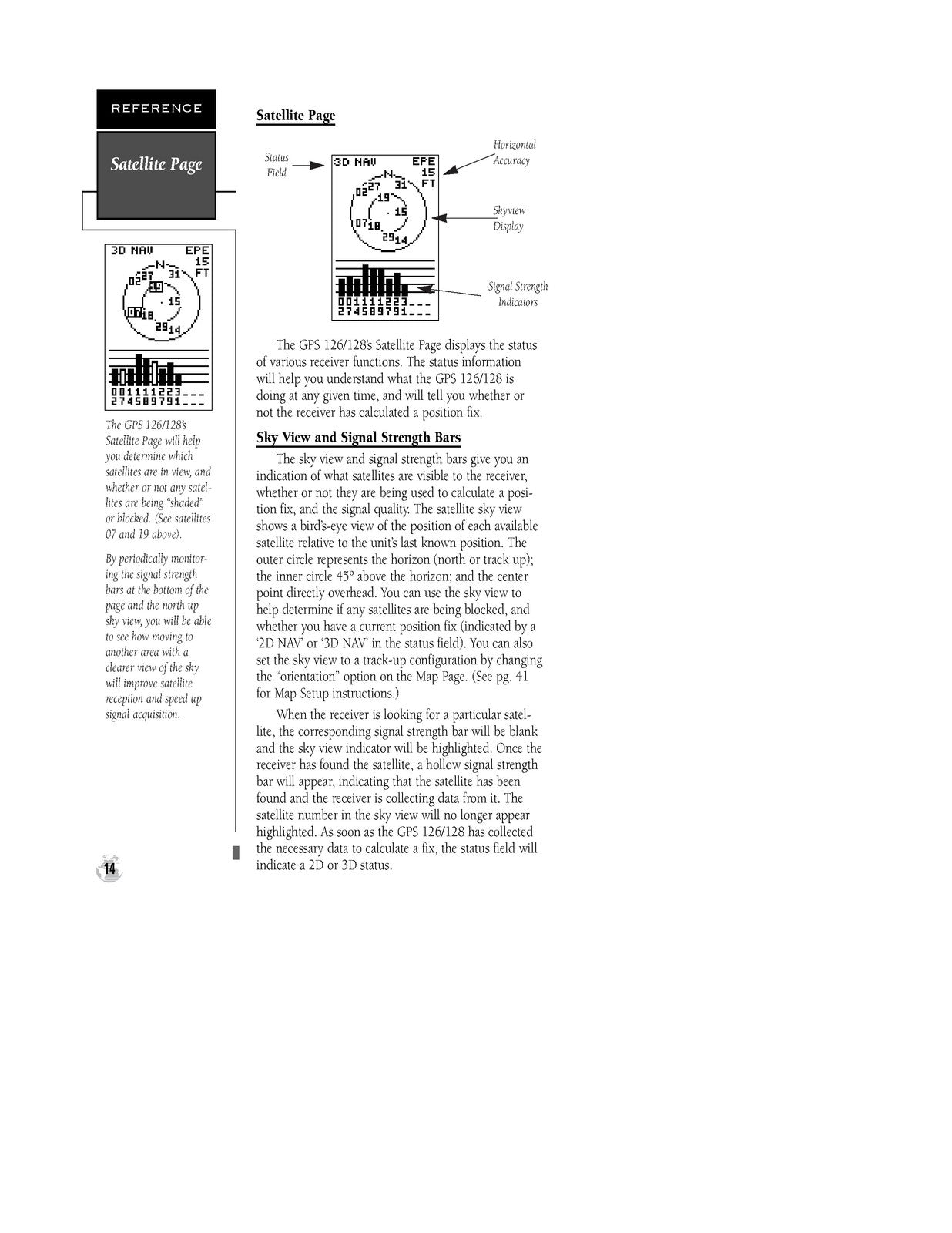 GARMIN GPS 126 128 Marine Navigator Owners Manual And Reference 1998 - BOUND
