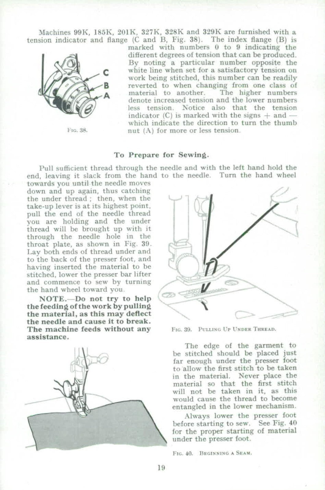 SINGER Family Sewing Machines Instruction Manual - WIRE BOUND - TOUGH COVERS