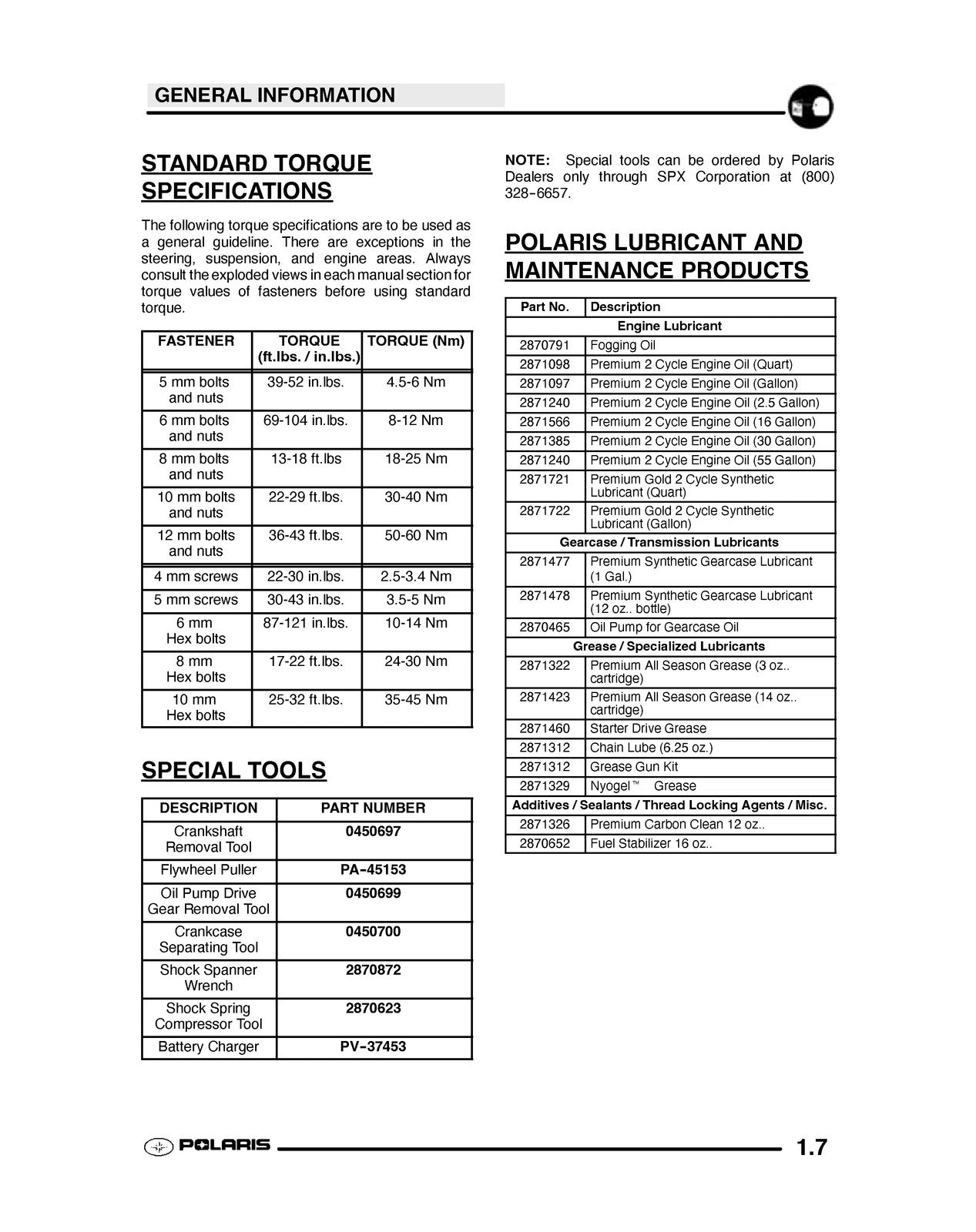 POLARIS Scrambler 50 90 Sportsman 90 Predator 90 Service Manual 2003 - BOUND