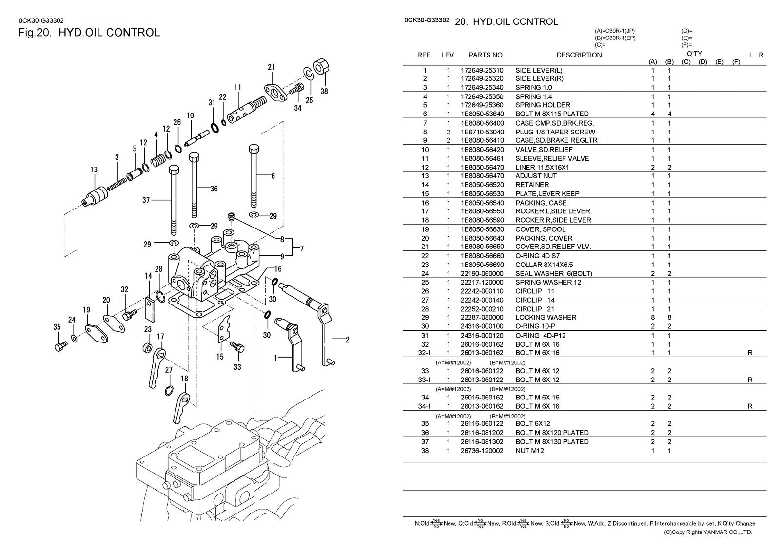 YANMAR C30R-1 Crawler Carrier Parts Catalog Manual 2010 - WIRE BOUND - COVERS