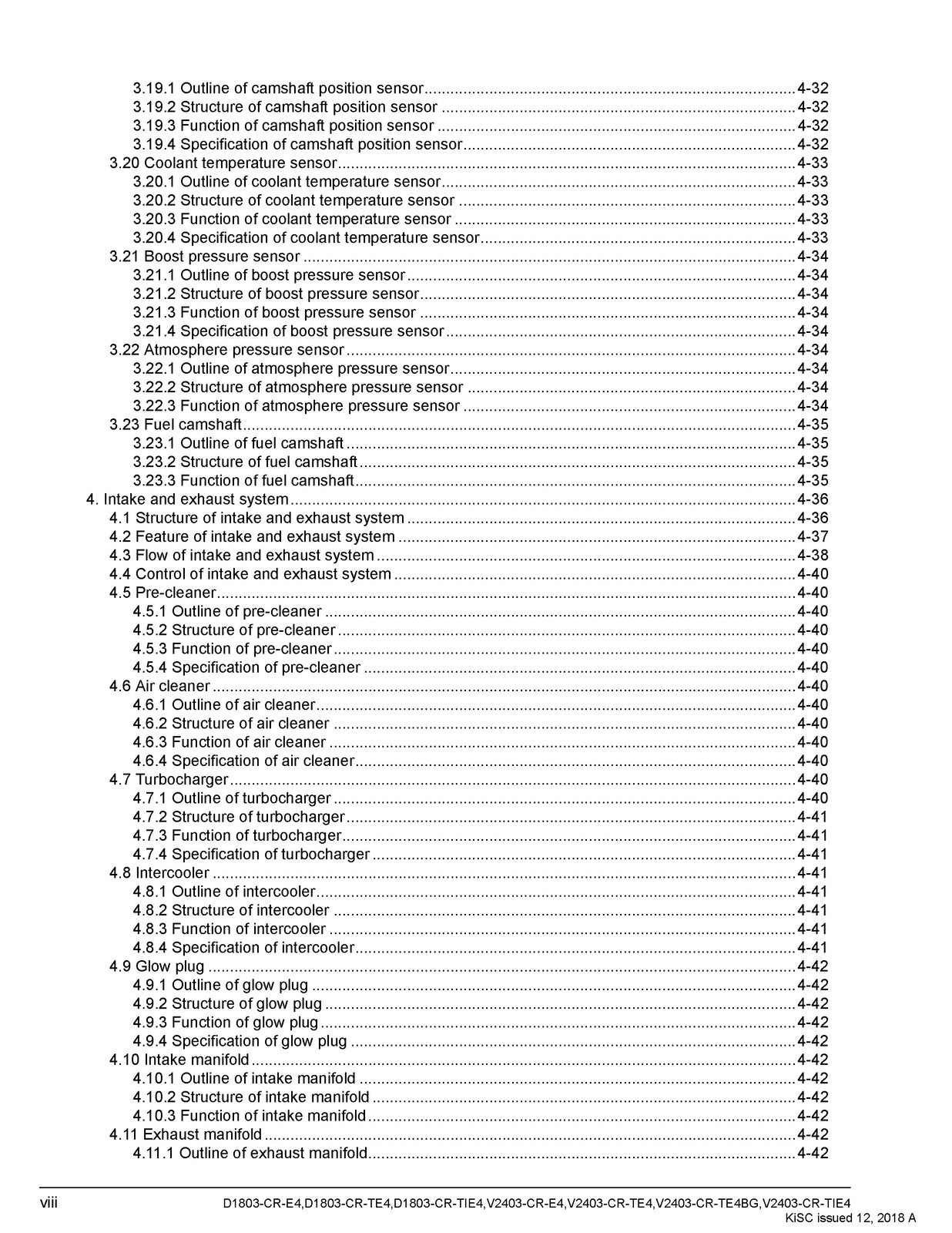 KUBOTA D1803-CR V2403-CR Diesel Engine Workshop Manual - WIRE BOUND - COVERS