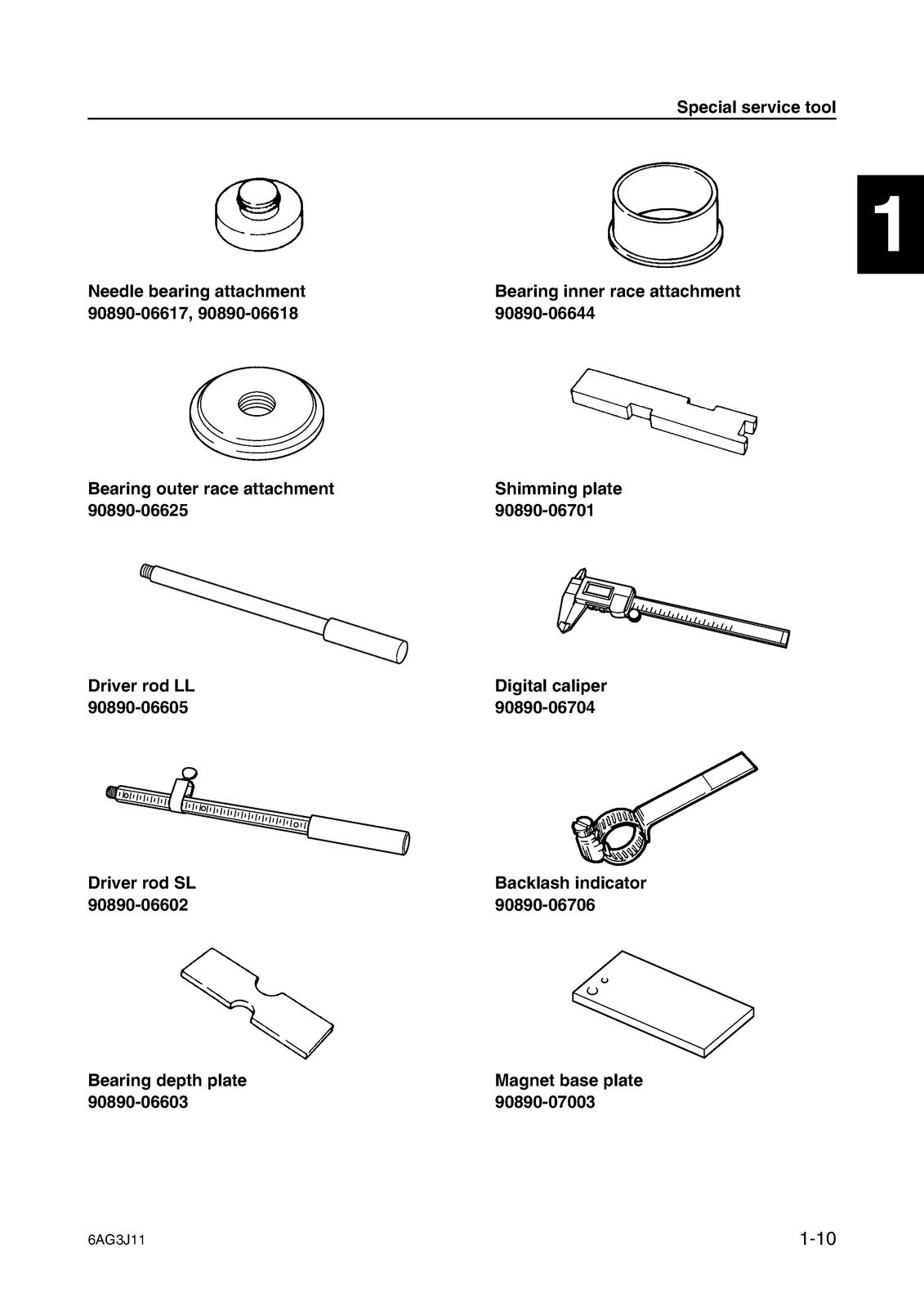 YAMAHA F15C F20B Outboard Motor Service Manual - WIRE BOUND - COVERS - FOLDOUTS