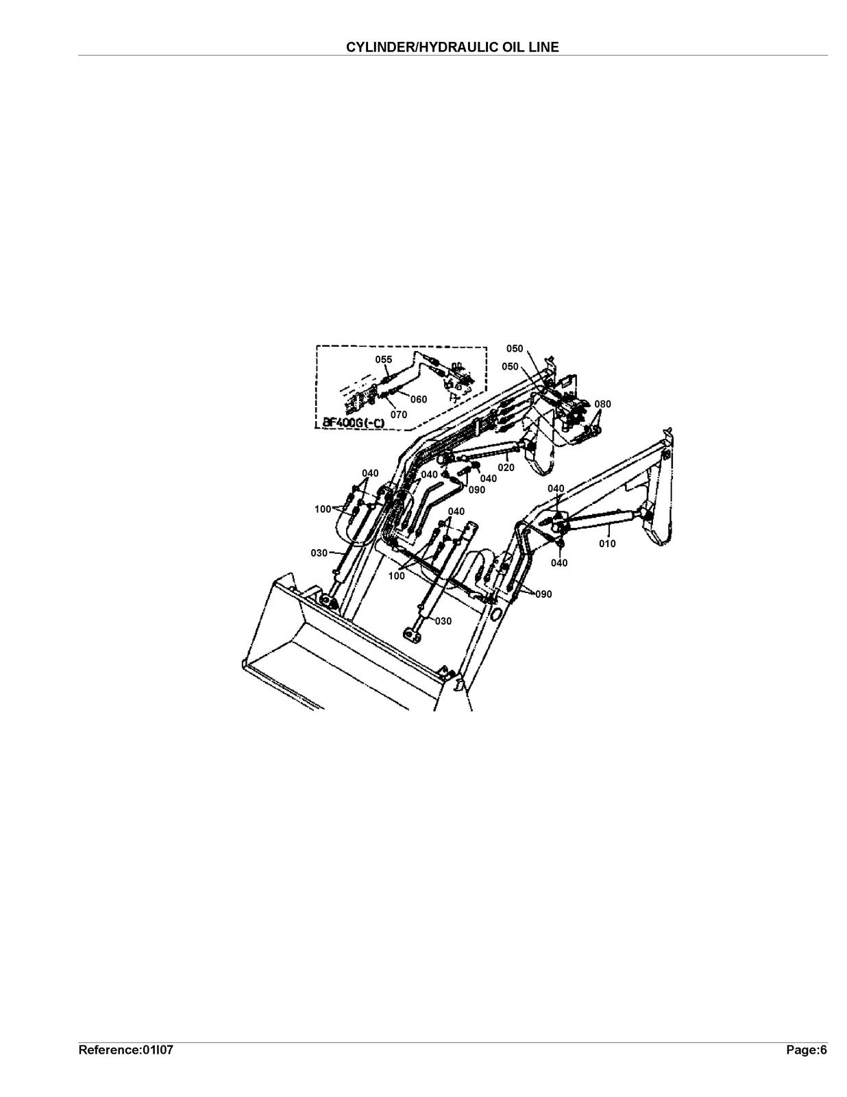 KUBOTA BF400G Loader Illustrated Parts List Manual - WIRE BOUND - TOUGH COVERS