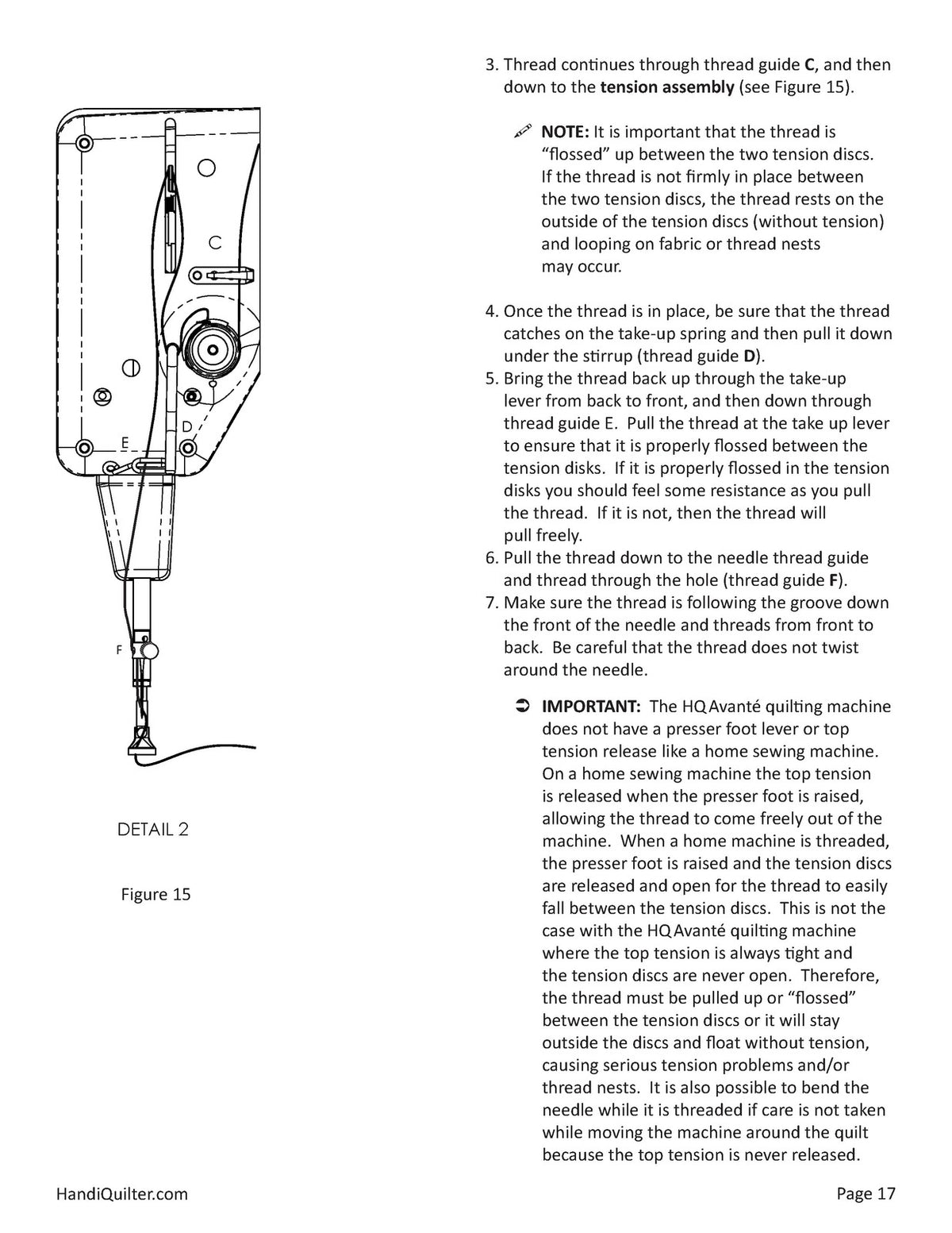 HANDI QUILTER HQ Avante v3.4 & Pro-Stitcher Premium Operators Manual BUNDLE