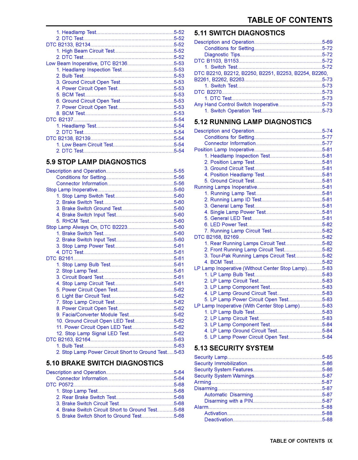 HARLEY DAVIDSON Touring Models Electrical Diagnostic Manual 2015, FOLDOUTS