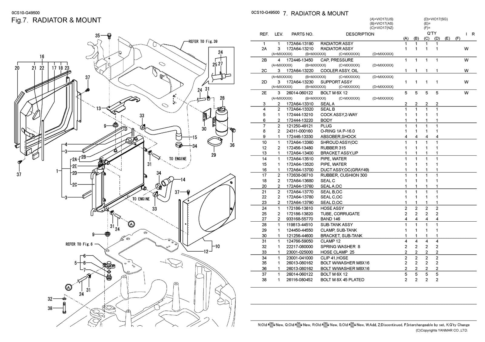 YANMAR ViO17 Excavator Parts Catalog Manual 2013 - WIRE BOUND - TOUGH COVERS