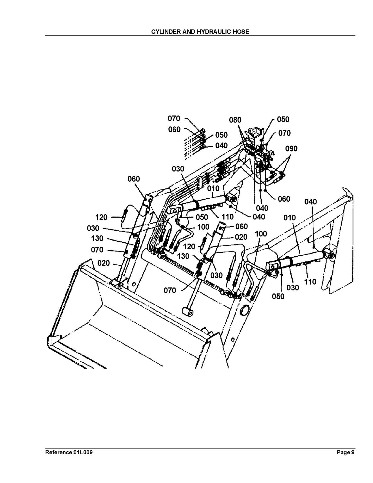 KUBOTA TL420A Loader Illustrated Parts List Manual - WIRE BOUND - TOUGH COVERS