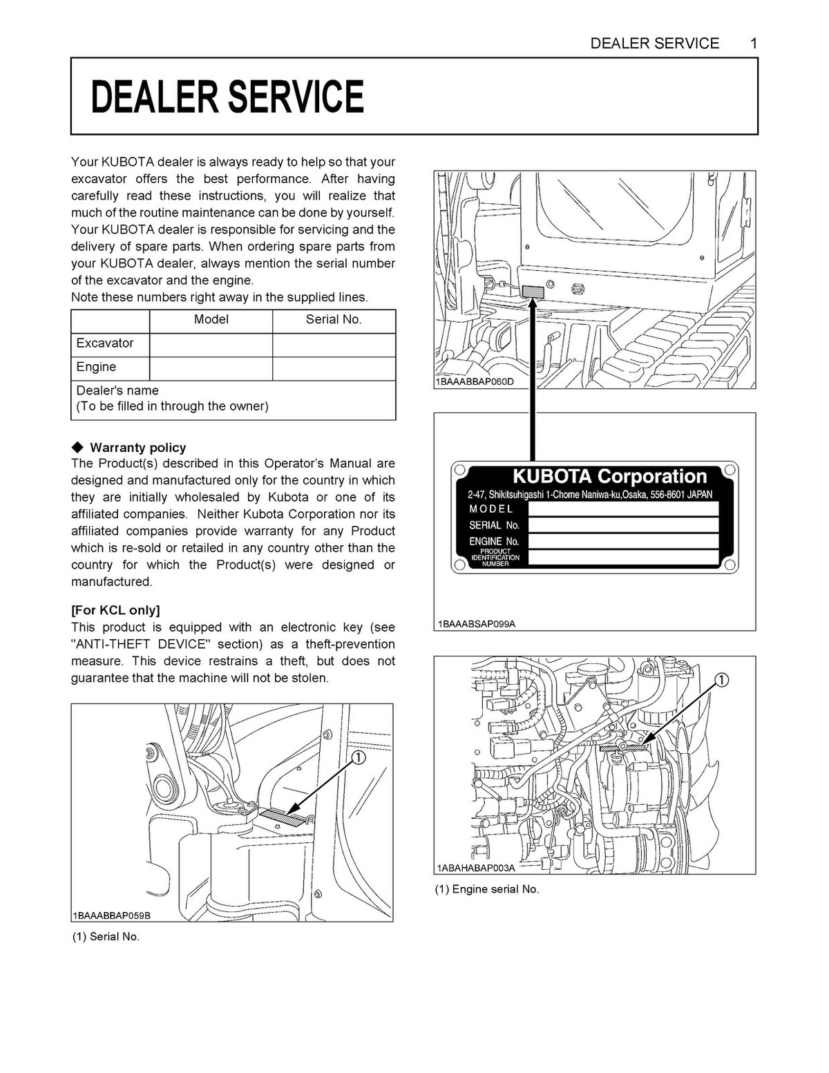 KUBOTA KX080-4 Excavator Workshop & Operators Manual BUNDLE - WIRE BOUND