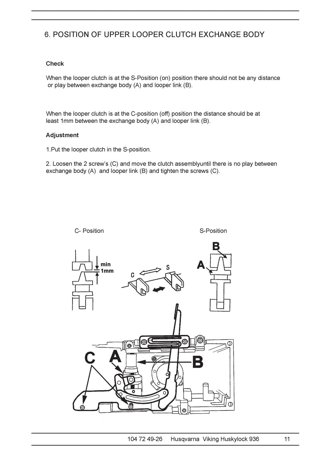 HUSQVARNA VIKING Huskylock 936 Service Manual 2005 - WIRE BOUND - TOUGH COVERS