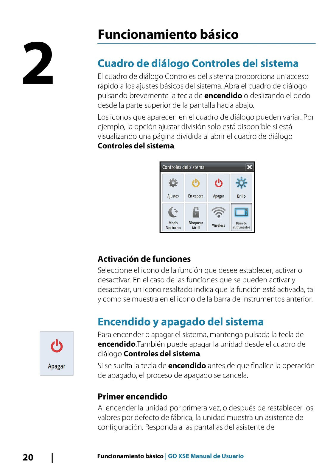 SIMRAD GO XSE Operators Manual - STEEL WIRE BOUND - COVERS - SPANISH