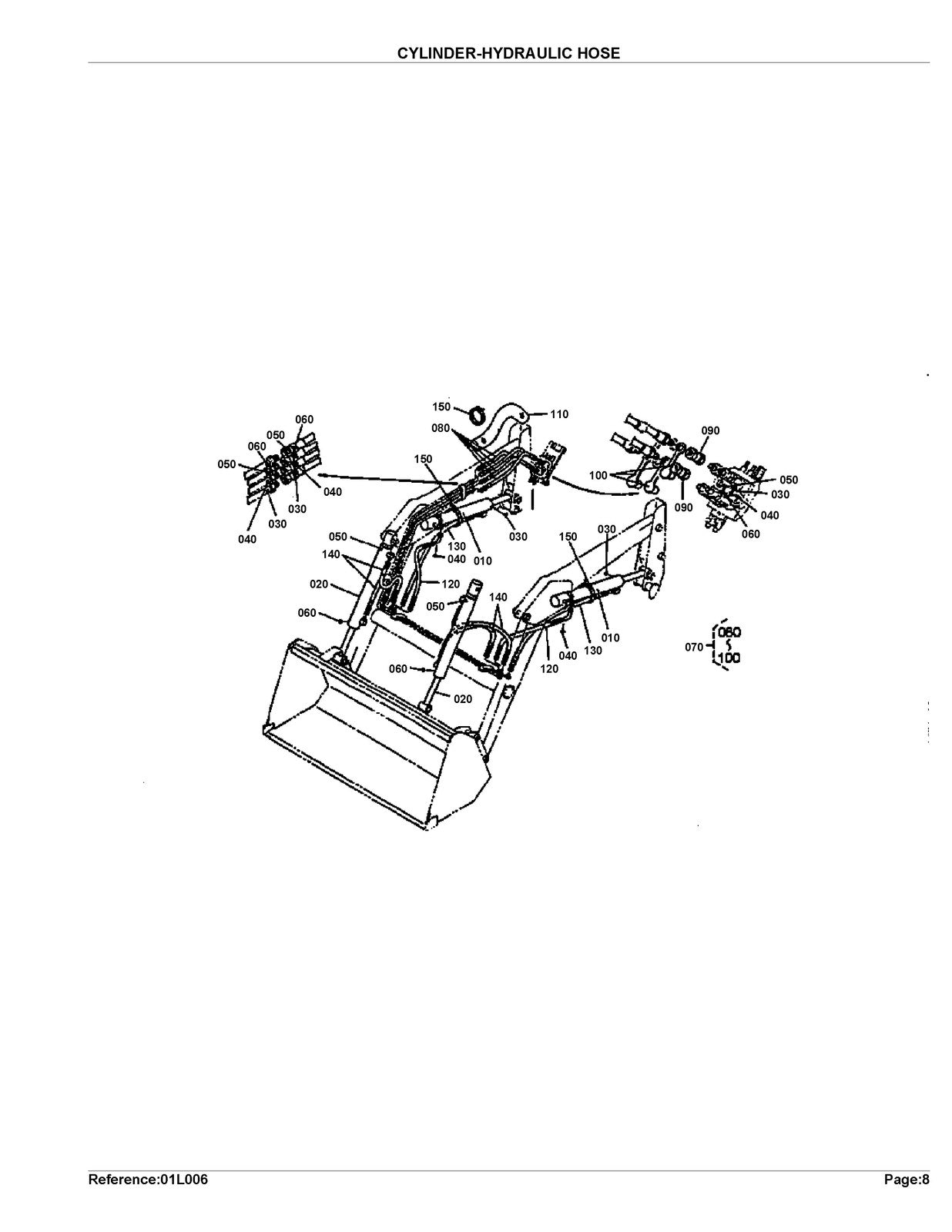 KUBOTA LA301 Loader Illustrated Parts List Manual - WIRE BOUND - TOUGH COVERS