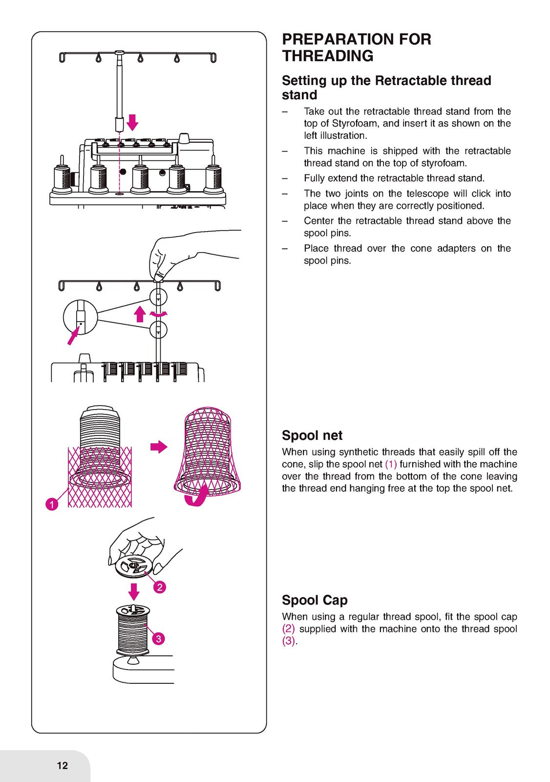 BERNINA Bernette B48 FunLock Overlocker Instruction Manual - WIRE BOUND - COVERS