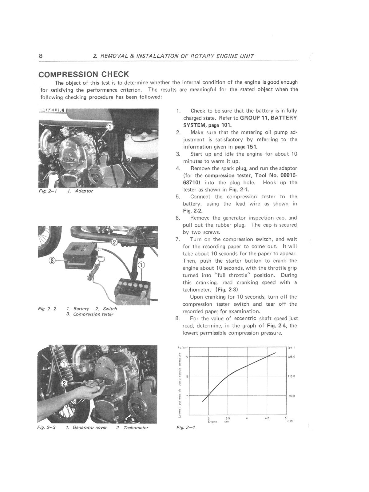 SUZUKI RE5 Motorcycle Service Manual 1974 - STEEL WIRE BOUND - PROTECTIVE COVERS