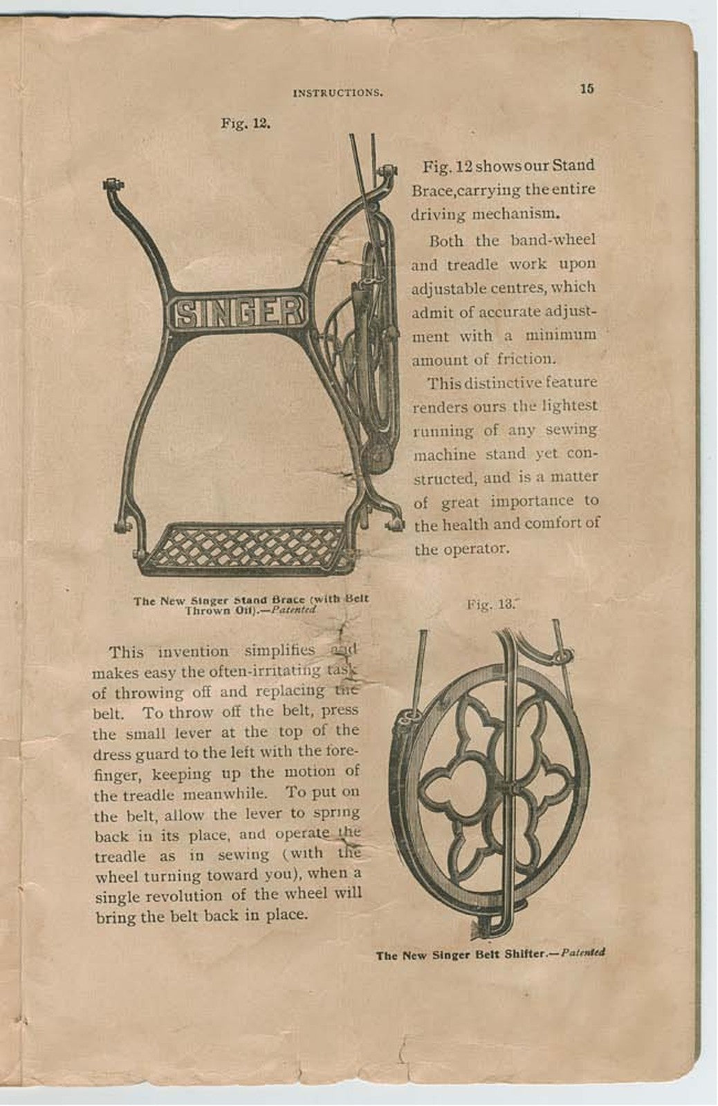 SINGER 27 Sewing Machine Instruction Manual - STEEL WIRE BOUND - TOUGH COVERS