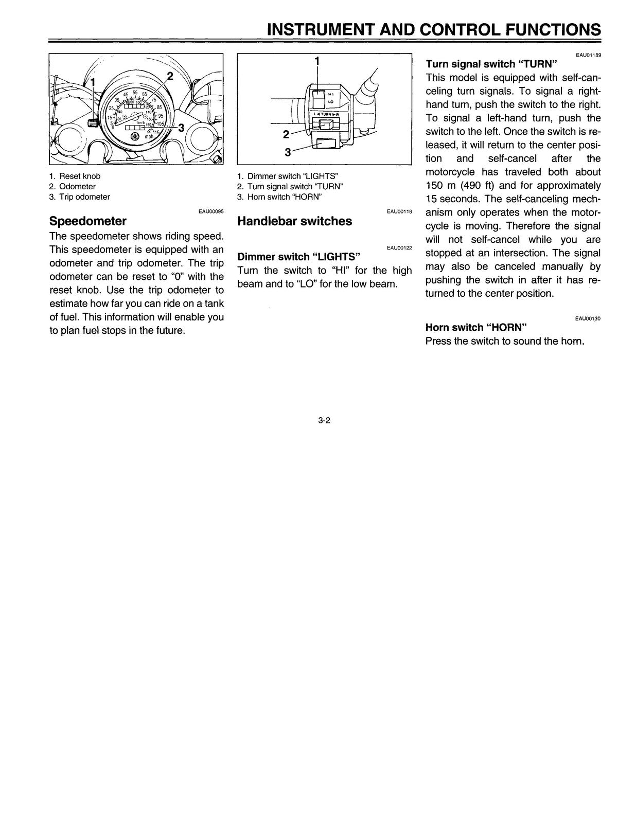 YAMAHA Virago XV535 Owners Manual - STEEL WIRE BOUND - PROTECTIVE COVERS