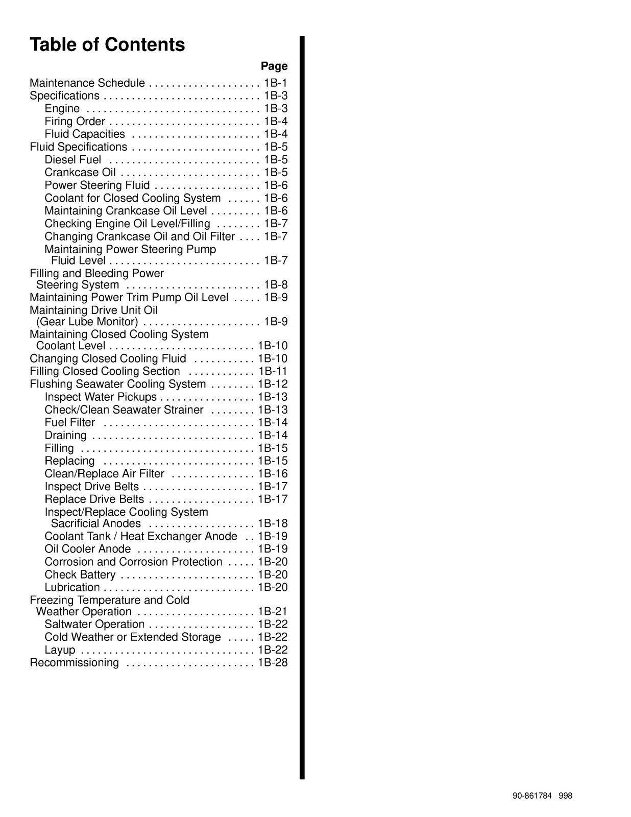 MERCURY MERCRUISER NO 27 MARINE ENGINES V8 DIESEL D73L D-TRONIC SERVICE MANUAL