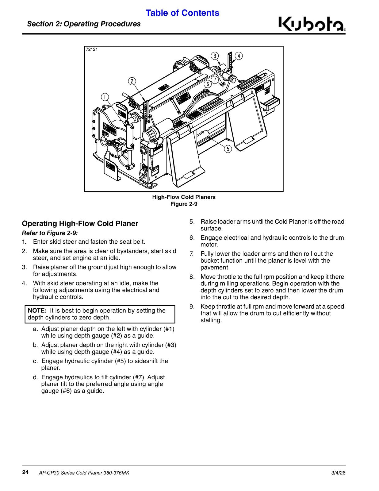 LAND PRIDE CP30 Series Cold Planers Operators Manual - WIRE BOUND - TOUGH COVERS