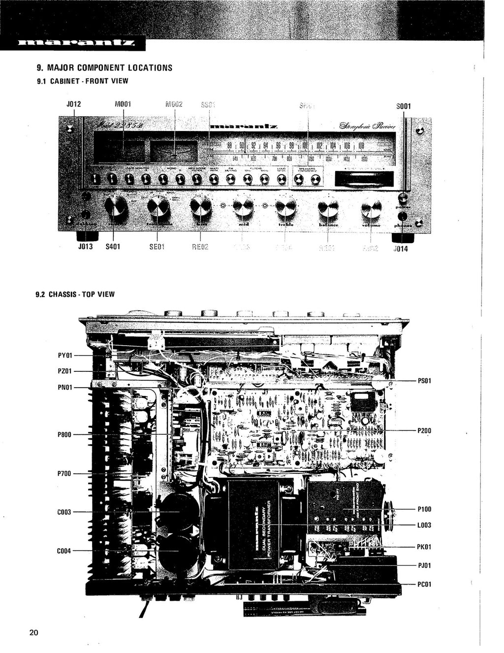 MARANTZ 2285B Service Manual - BOUND - COVERS - XL FOLDOUT PAGES