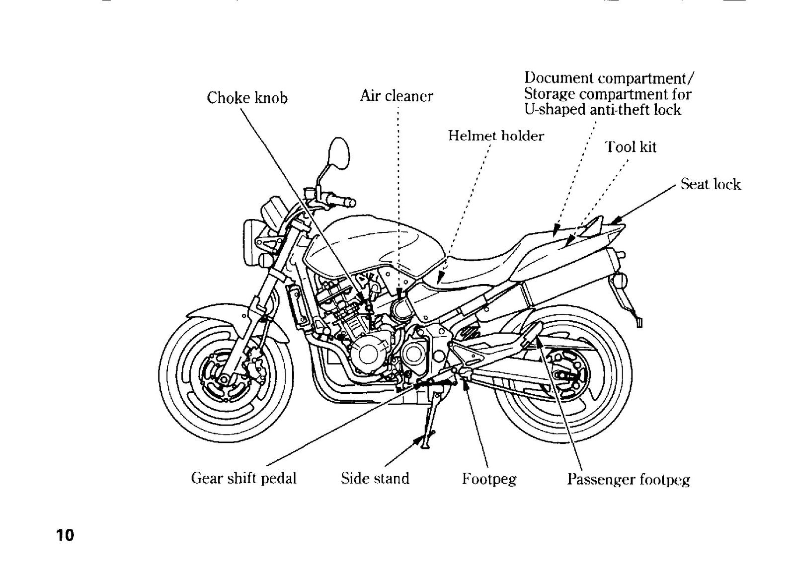 HONDA CB900F Motorcycle Owners Manual 2004 - BOUND - COVERS - XL FOLDOUT PAGES