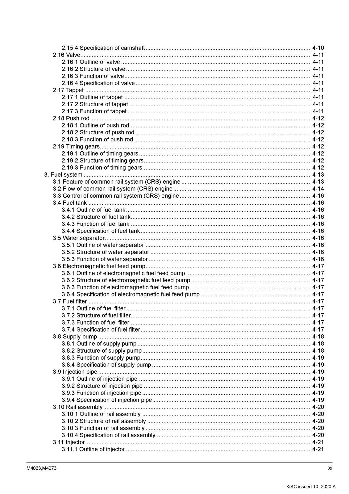 KUBOTA M4063 M4073 Tractor Workshop Manual 2020 - BOUND - COVERS - XL FOLDOUTS