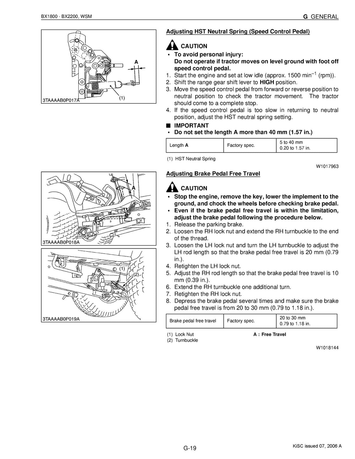 KUBOTA BX1800 BX2200 G2000 G1900 G1800 Workshop & Operators Manual BUNDLE