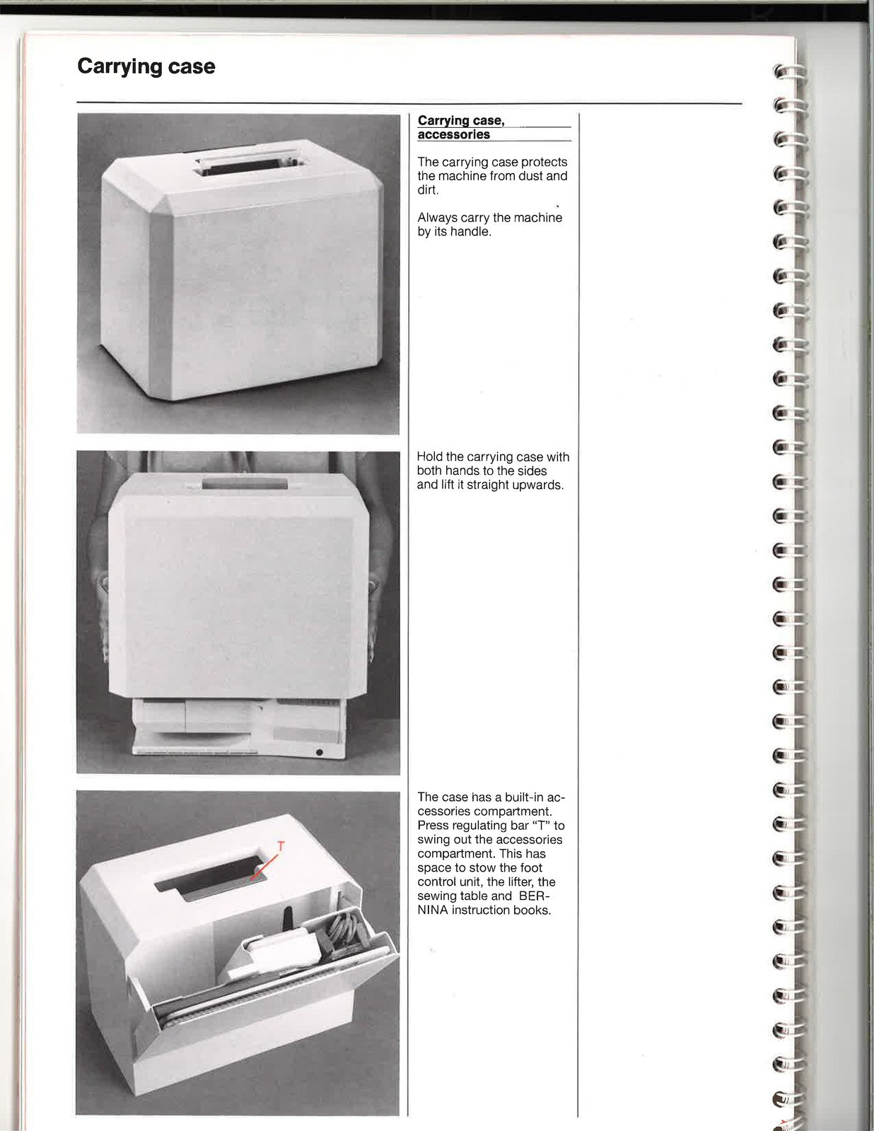BERNINA 1090S Sewing Machine Manual - STEEL WIRE BOUND - PROTECTIVE COVERS