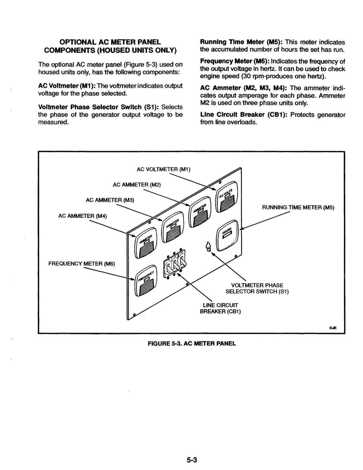 ONAN JB JCA JCB Generator Set Operators Manual 1994 - WIRE BOUND - TOUGH COVERS