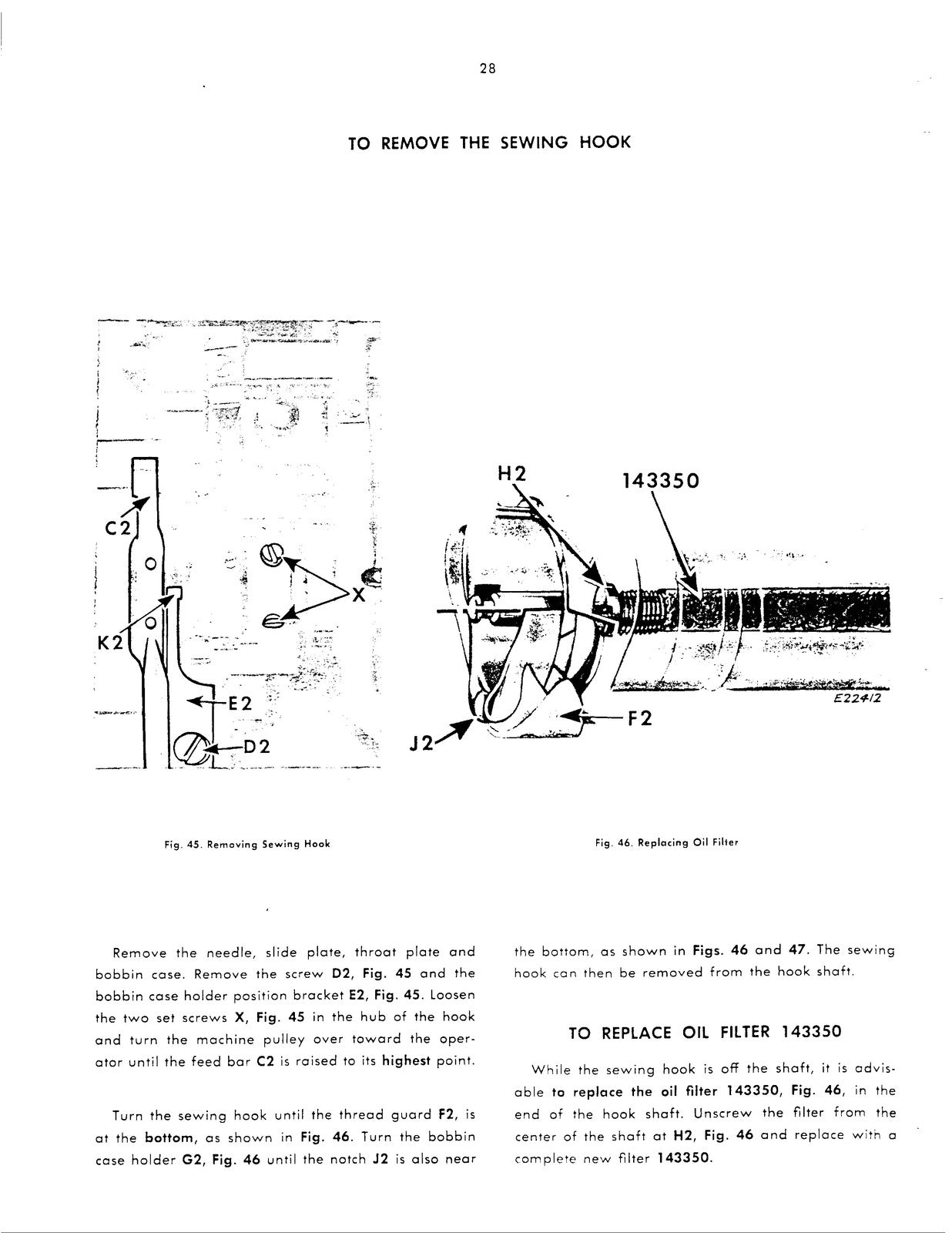 SINGER 251 Sewing Machine Service Manual - STEEL WIRE BOUND - PROTECTIVE COVERS